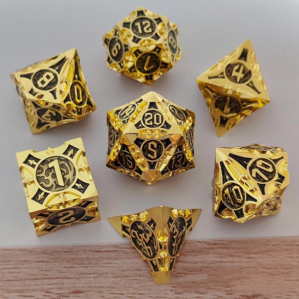 Metal Dice Solid Set Desktop Game - Image 4