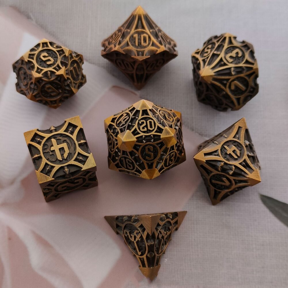 Metal Dice Solid Set Desktop Game - Image 10